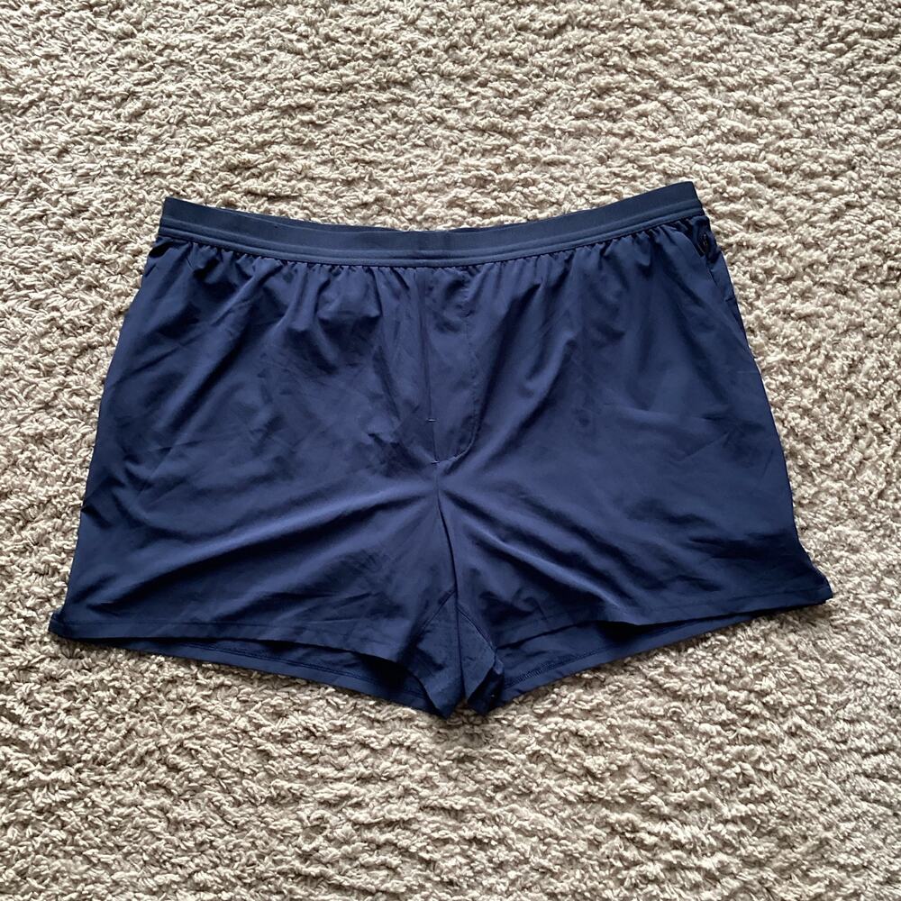 NWT VRST Men's XXL Navy‎ Blue Accelerate Running Brief Shorts sporty lined